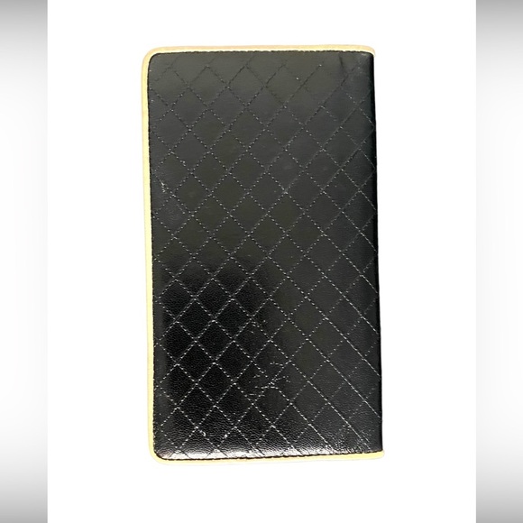Chanel Leather Checkbook/Bifold with COA (0101) - Picture 3 of 6